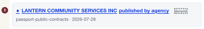 Lantern Community Services vendor connection on the Homeless Services agency page.